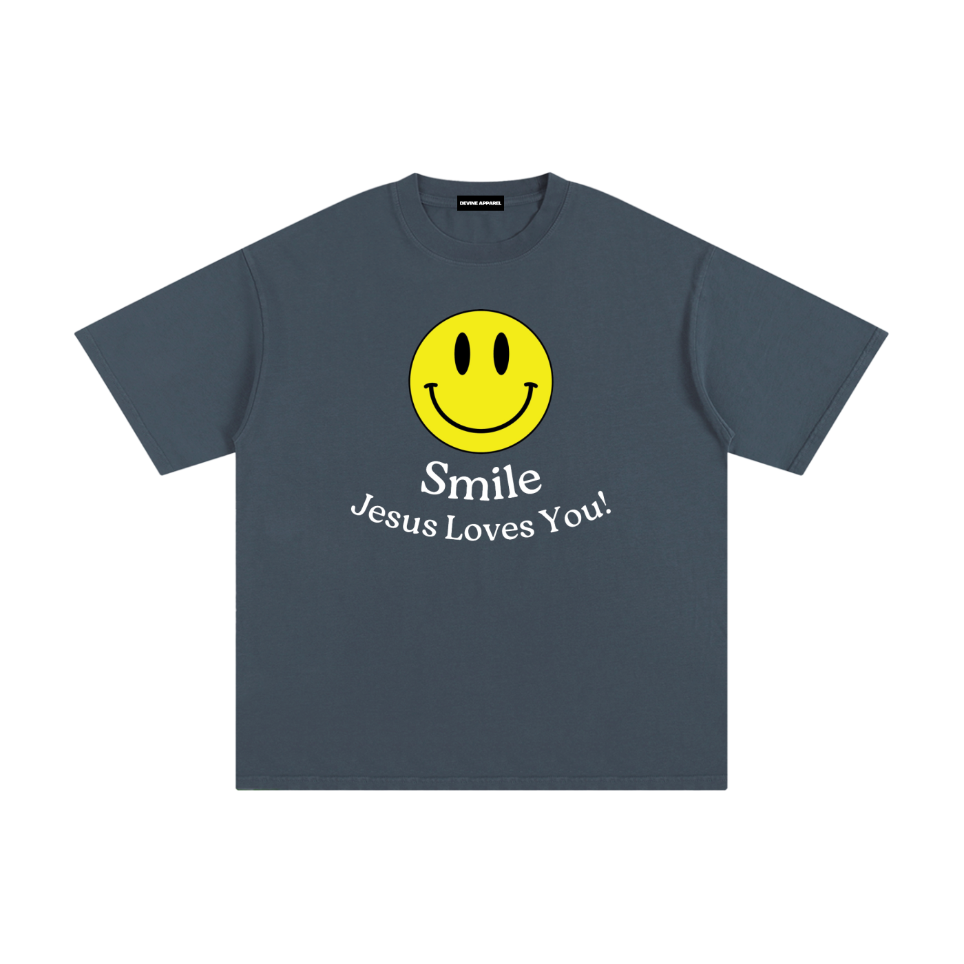 "Smile!" - (Home) Unisex Pure Cotton T-Shirt