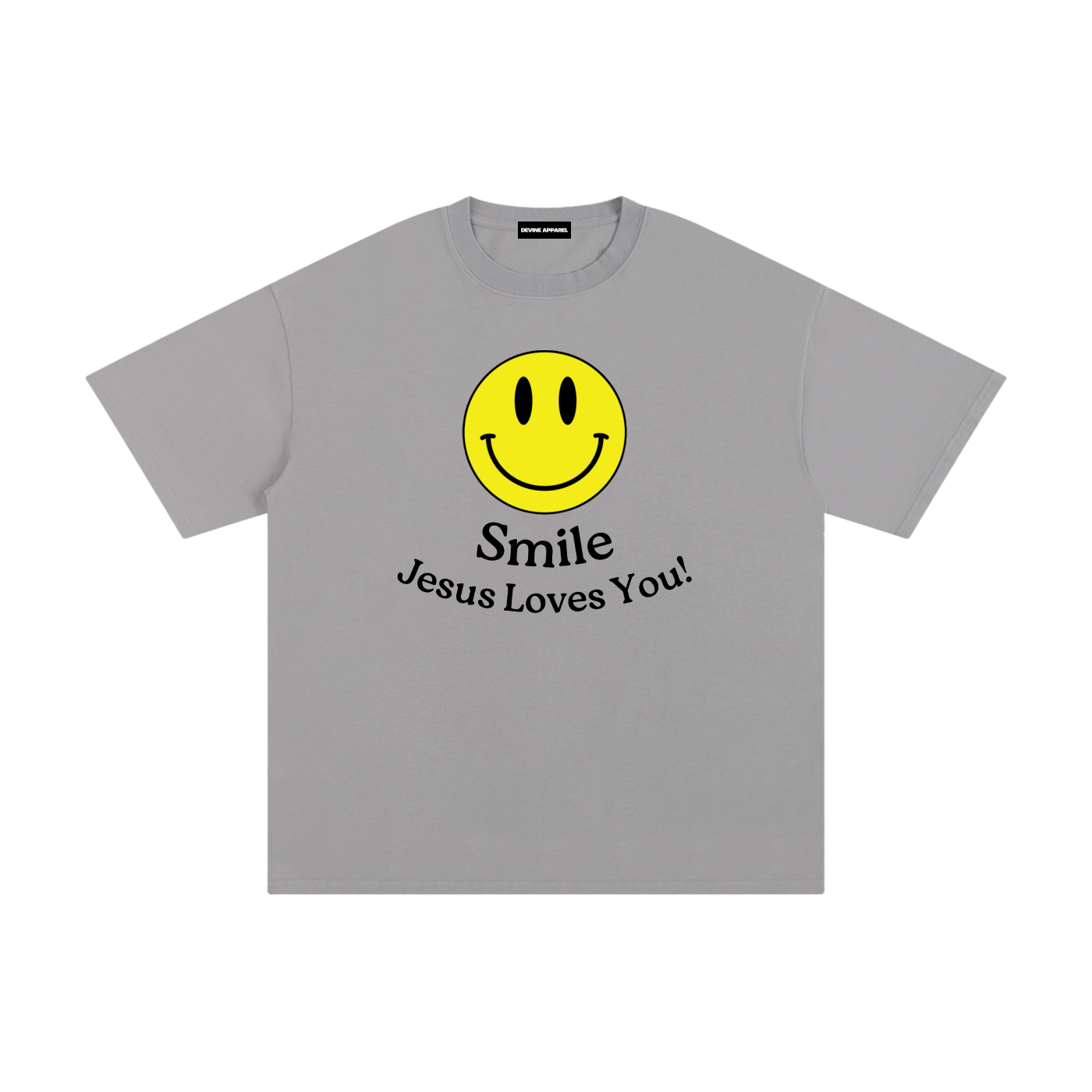 "Smile!" - (Away) Unisex Pure Cotton T-Shirt