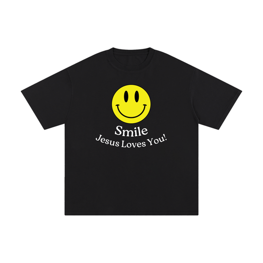 "Smile!" - (Home) Unisex Pure Cotton T-Shirt