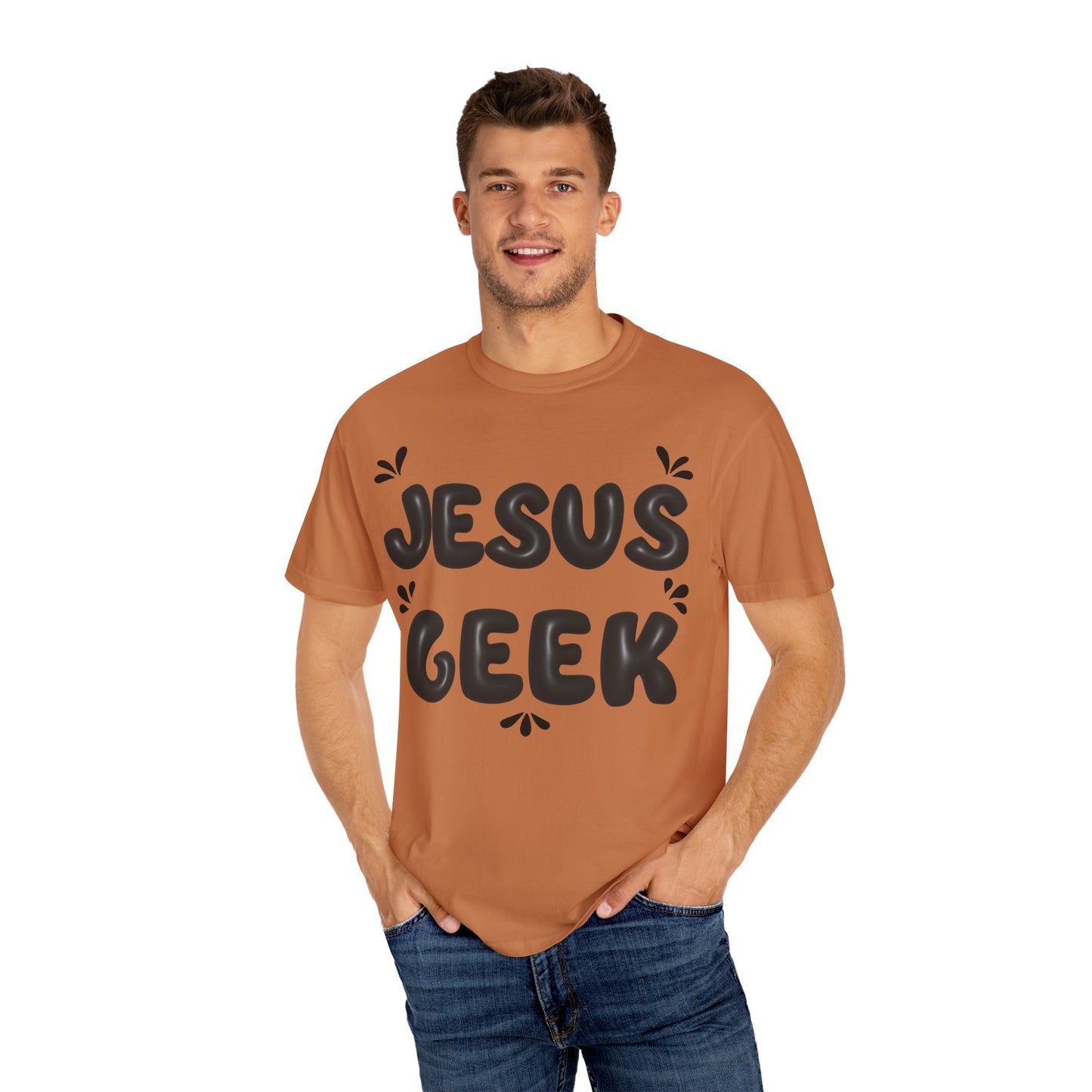 "Jesus Geek" - Unisex Garment-Dyed T-Shirt