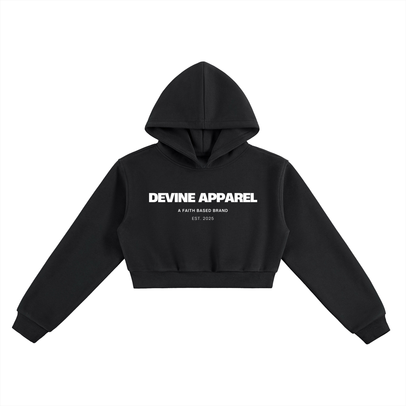 "Devine Apparel" - (Home) Women's Cropped Hoodie