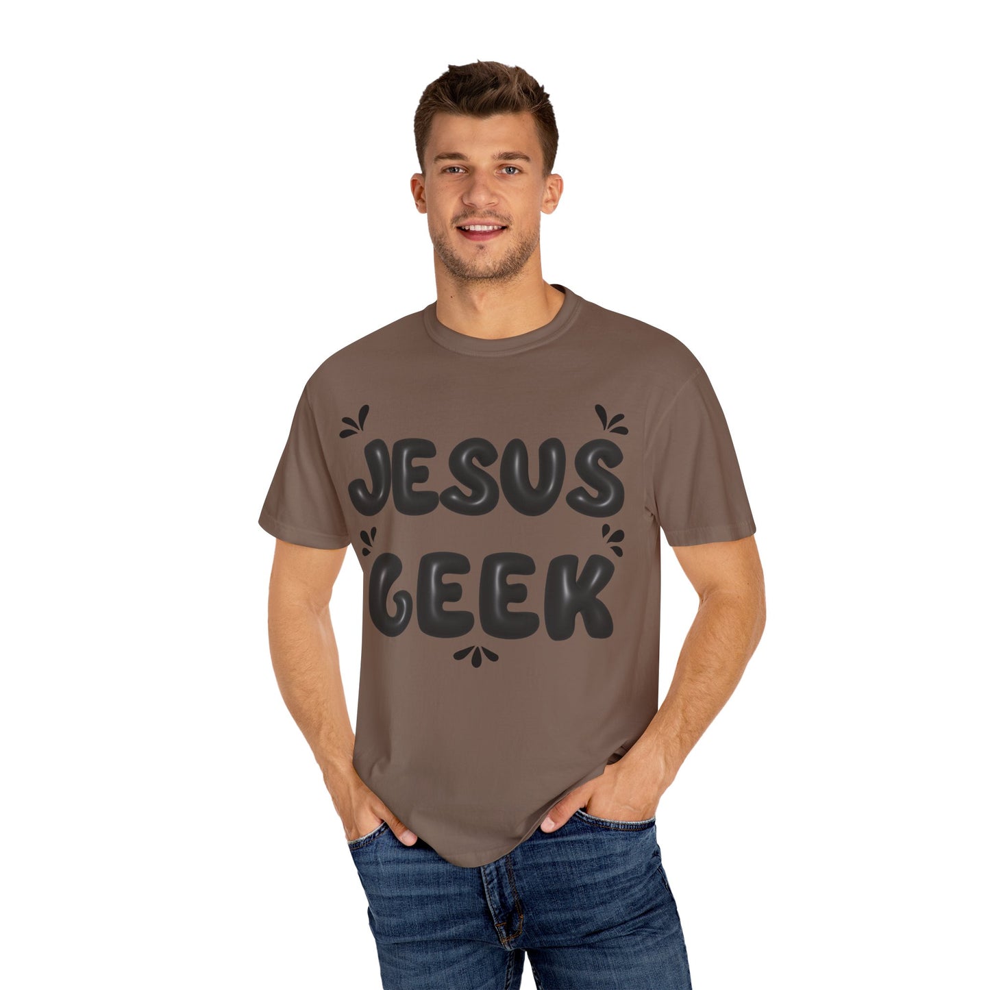 "Jesus Geek" - Unisex Garment-Dyed T-Shirt