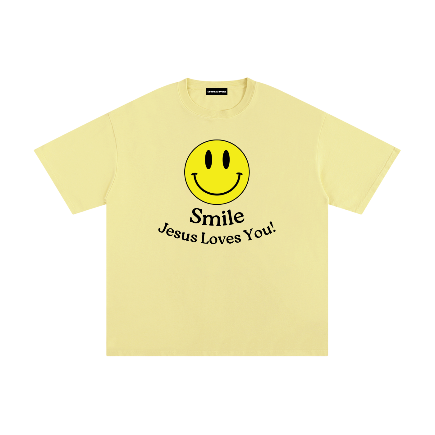 "Smile!" - (Away) Unisex Pure Cotton T-Shirt