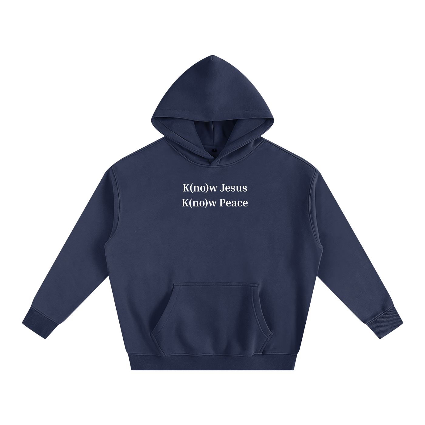 "Know Jesus" - Oversized Fleeced Hoodie