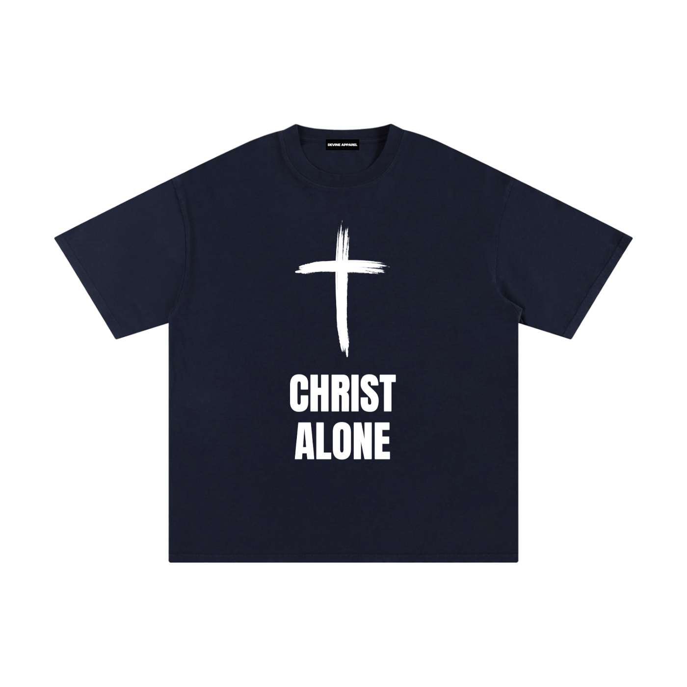 "Christ Alone" - Unisex Pure Cotton T-Shirt