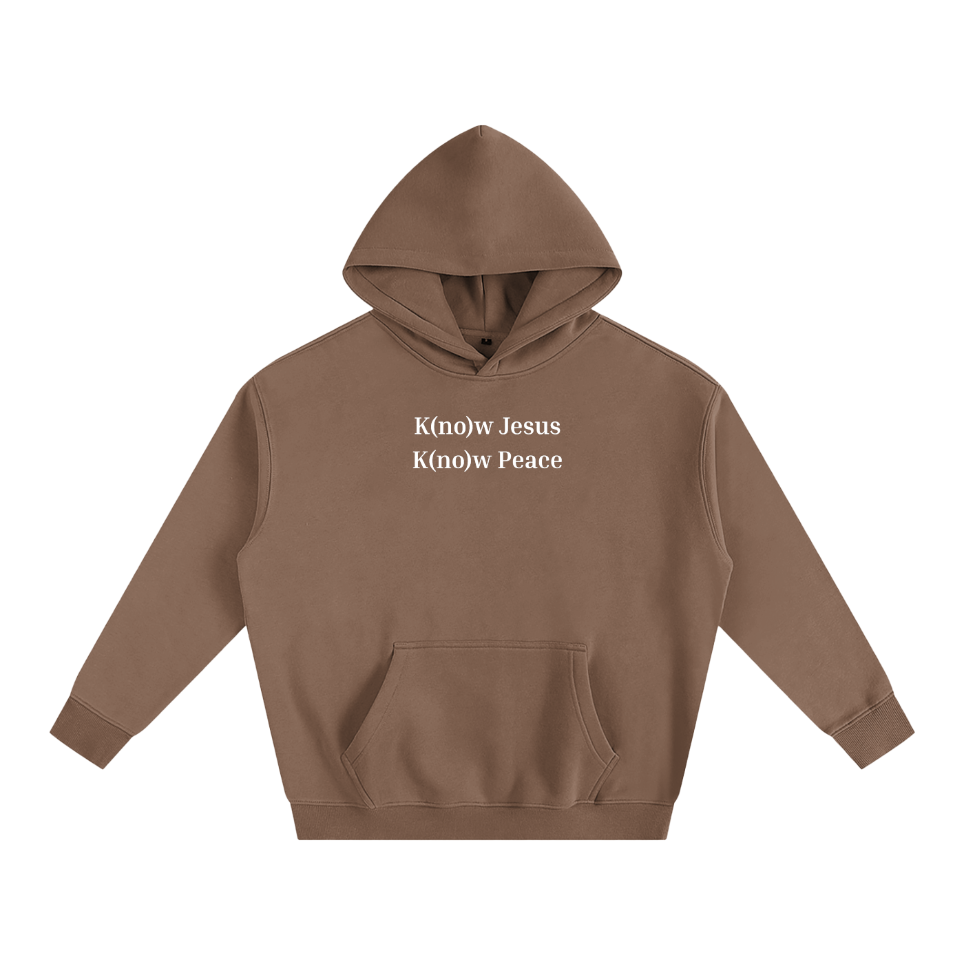 "Know Jesus" - Oversized Fleeced Hoodie