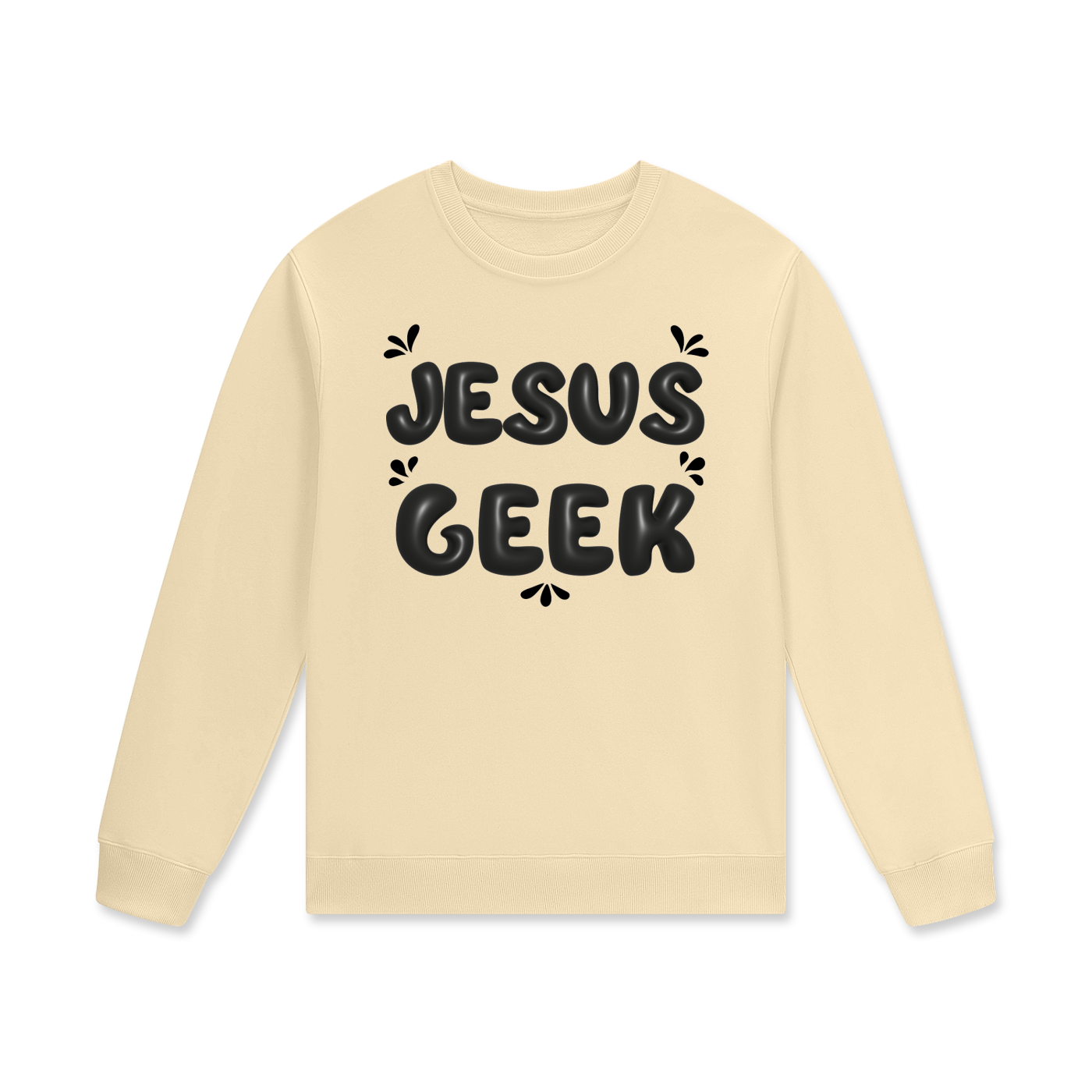 "Jesus Geek" - Streetwear Unisex Cotton Pullover