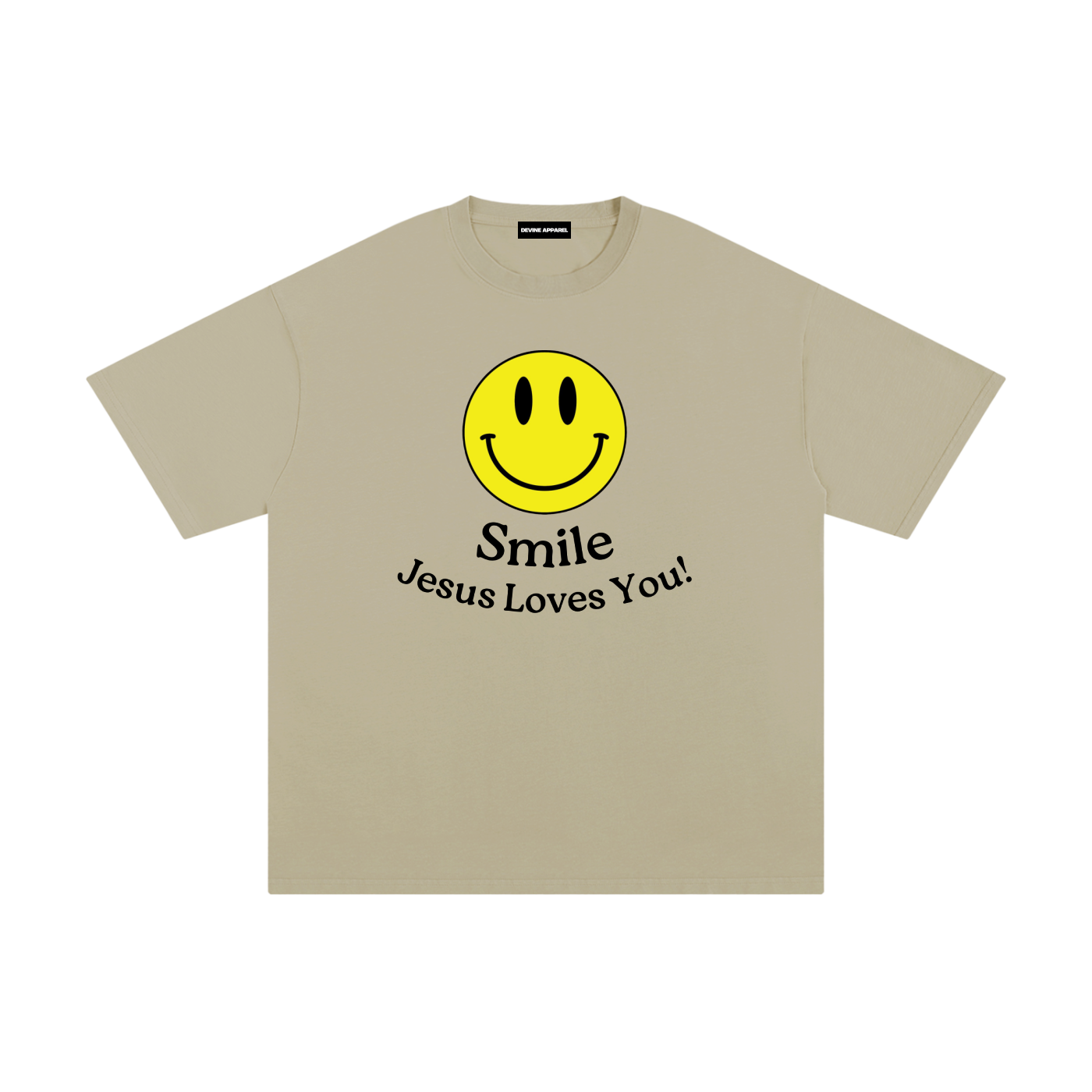 "Smile!" - (Away) Unisex Pure Cotton T-Shirt