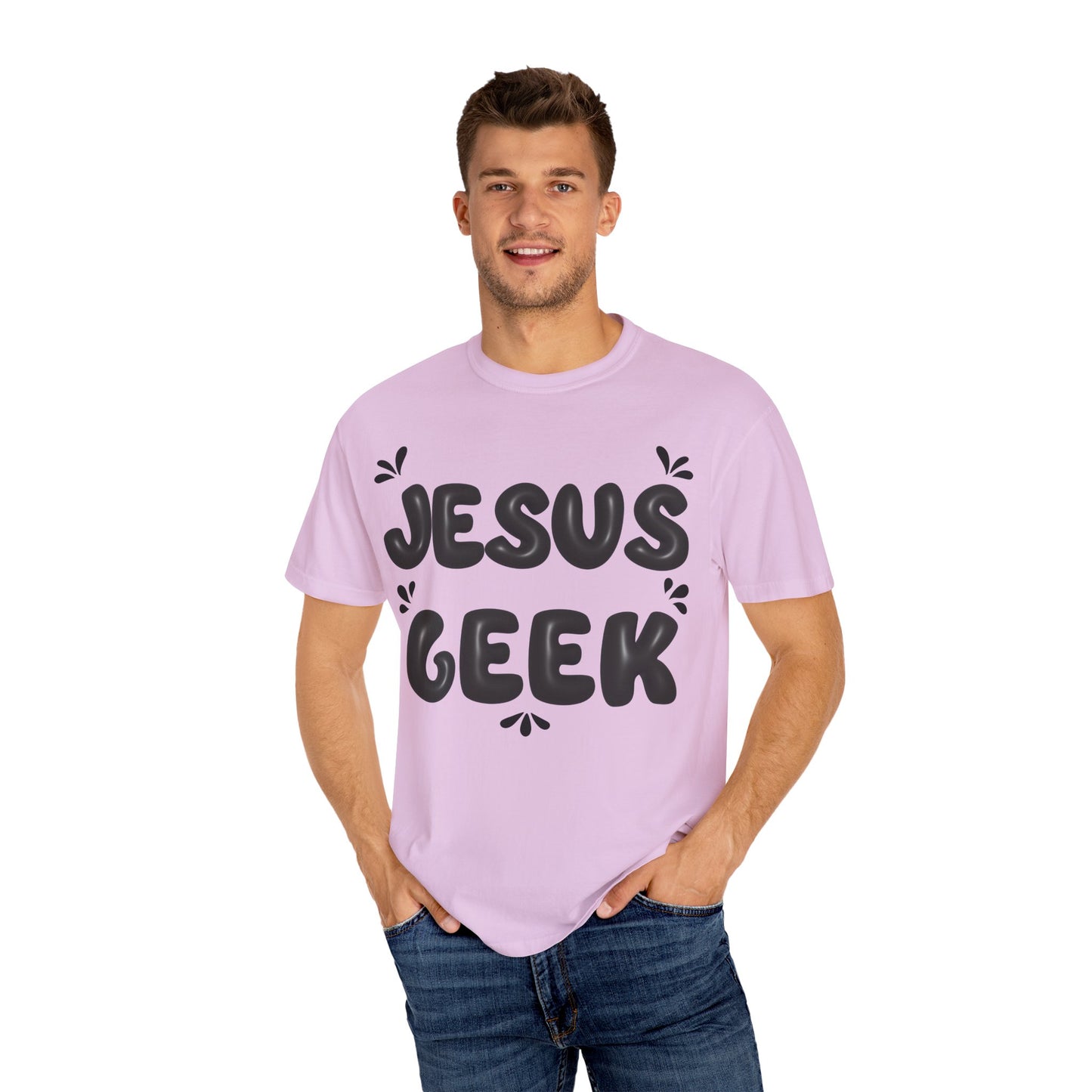 "Jesus Geek" - Unisex Garment-Dyed T-Shirt