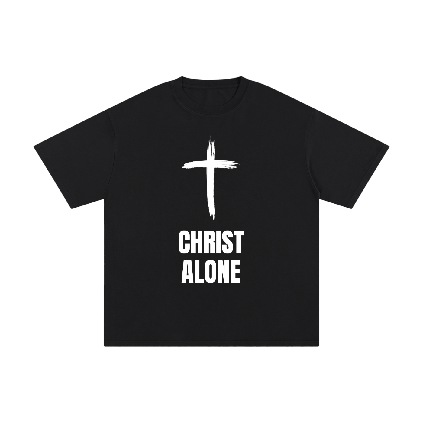 "Christ Alone" - Unisex Pure Cotton T-Shirt