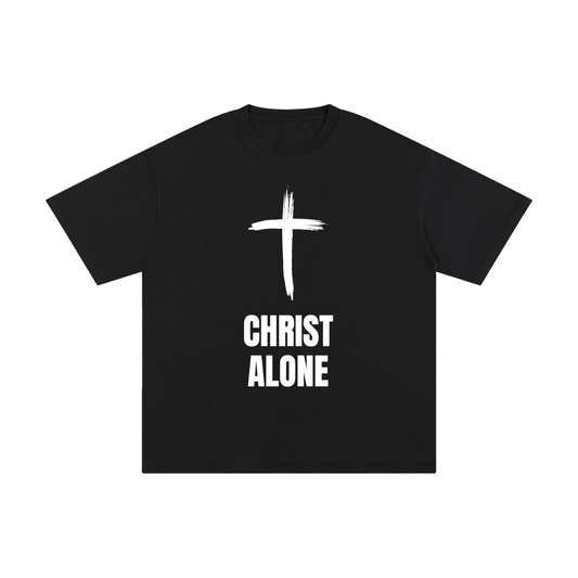 "Christ Alone" - Unisex Pure Cotton T-Shirt