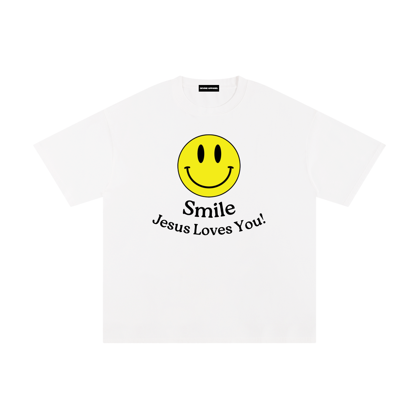 "Smile!" - (Away) Unisex Pure Cotton T-Shirt
