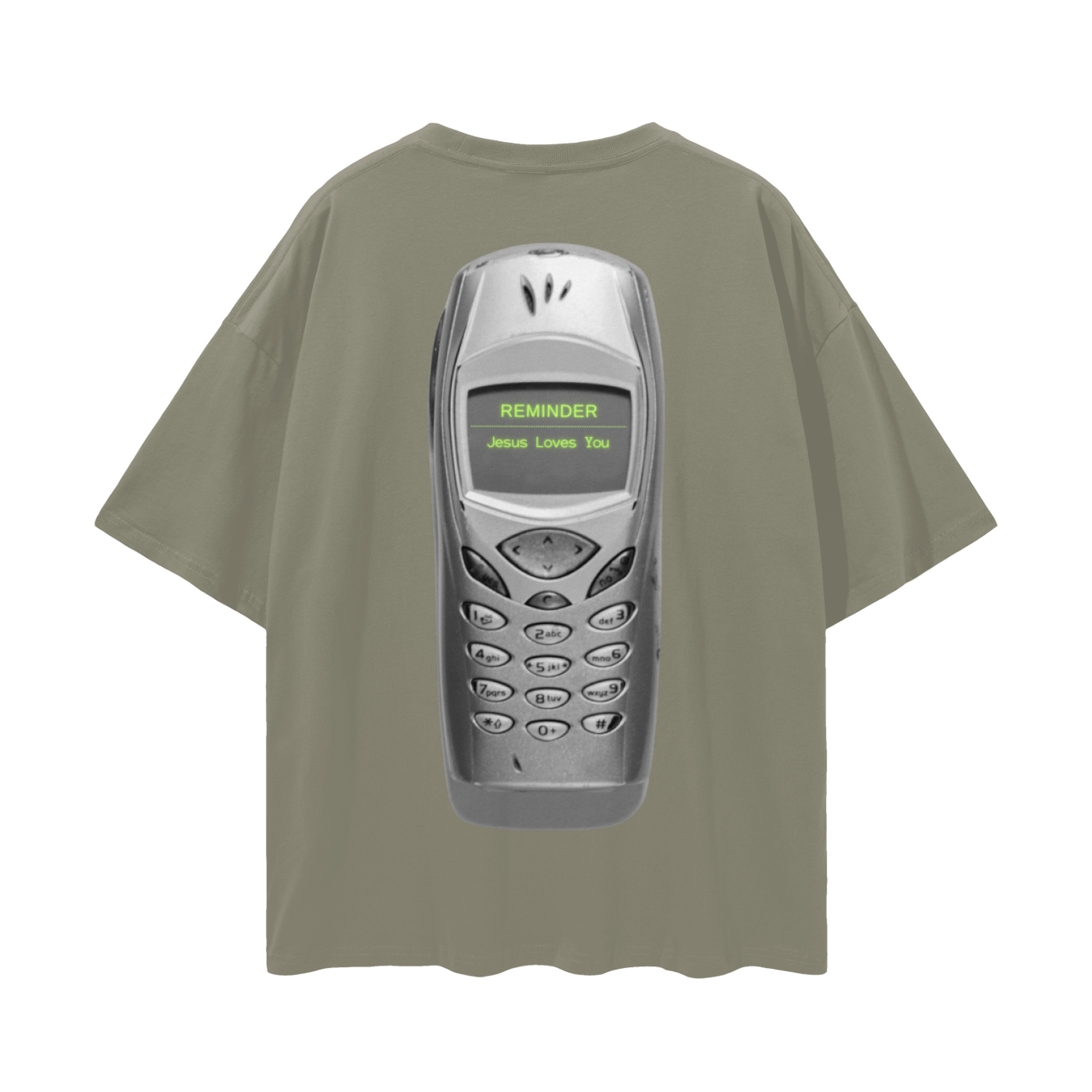 “Daily Reminder” - (Away) Loose Drop Shoulder T-Shirt