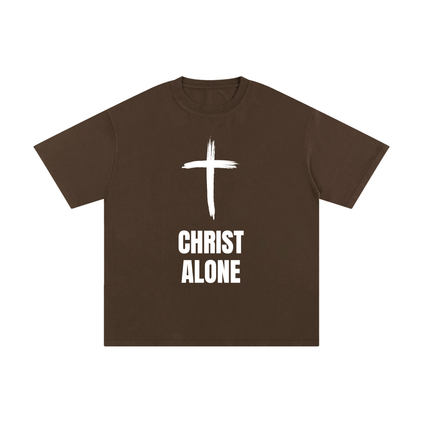 "Christ Alone" - Unisex Pure Cotton T-Shirt