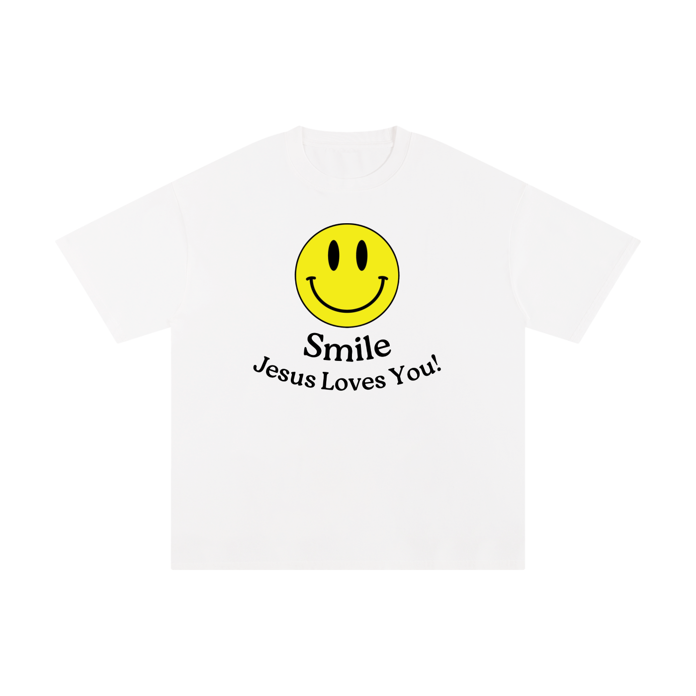 "Smile!" - (Away) Unisex Pure Cotton T-Shirt