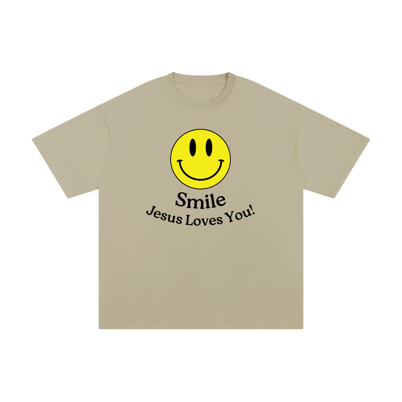 "Smile!" - (Away) Unisex Pure Cotton T-Shirt