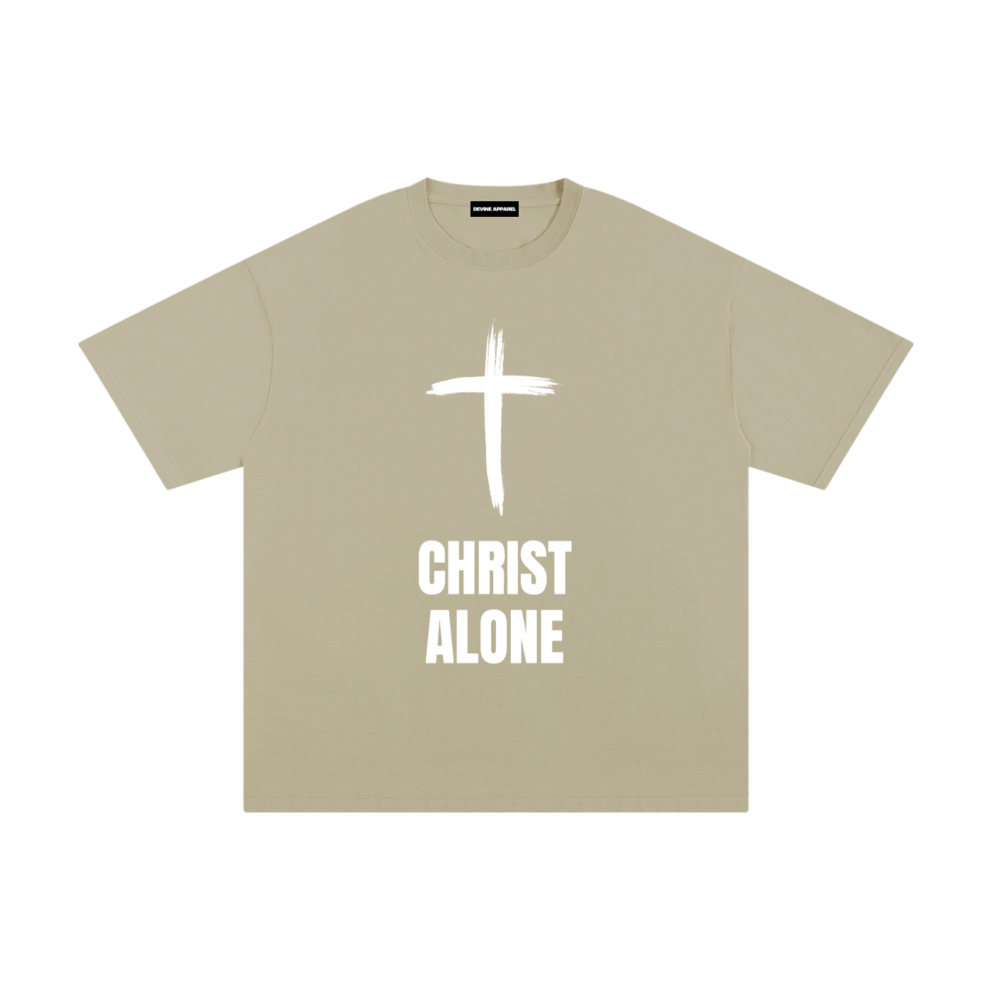 "Christ Alone" - Unisex Pure Cotton T-Shirt