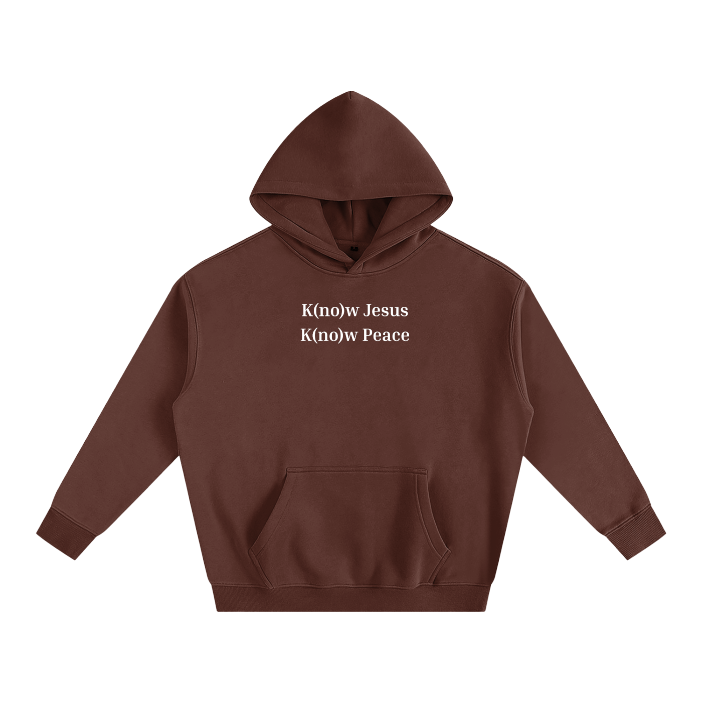 "Know Jesus" - Oversized Fleeced Hoodie