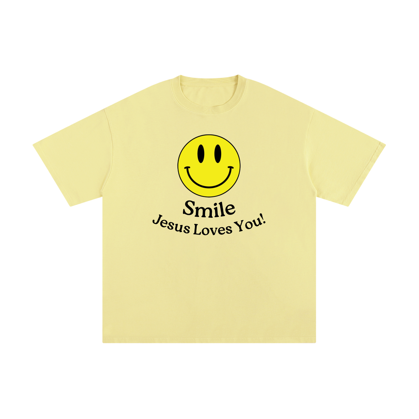 "Smile!" - (Away) Unisex Pure Cotton T-Shirt