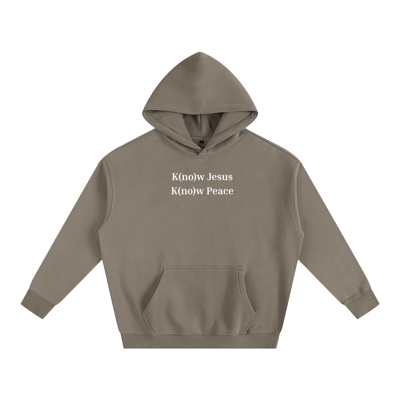 "Know Jesus" - Oversized Fleeced Hoodie